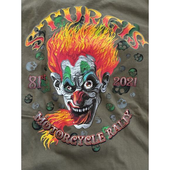Gildan Other - Soffe Sturgis Motorcycle Rally 2021 81st Green t shirt, Mens Large